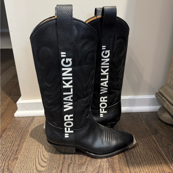 Off-White “For Walking” Cowboy Boots - Picture 3 of 11